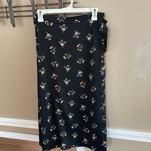 Madewell midi floral skirt